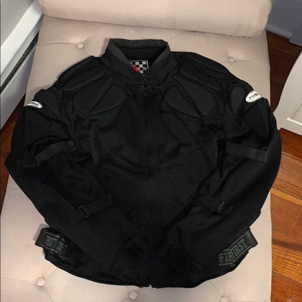 First Riding Mens Biker motorcycle padded jacket